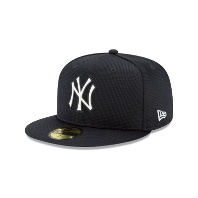 Blue New York Yankees Hat - New Era MLB Clubhouse Collection 59FIFTY Fitted Caps USA7916852